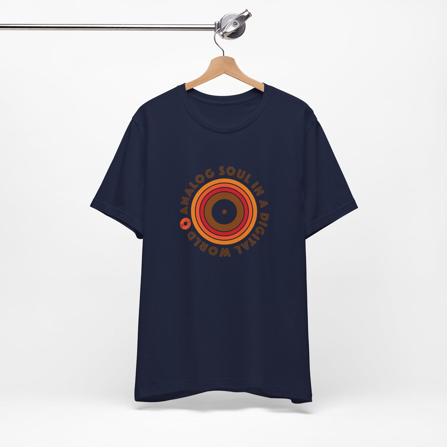 An"Analog Soul in a Digital World" - Unisex T-Shirt