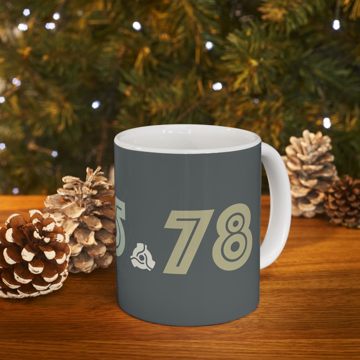 33 - 45 - 78 Ceramic Mug - Unique Coffee Cup for Music Fans
