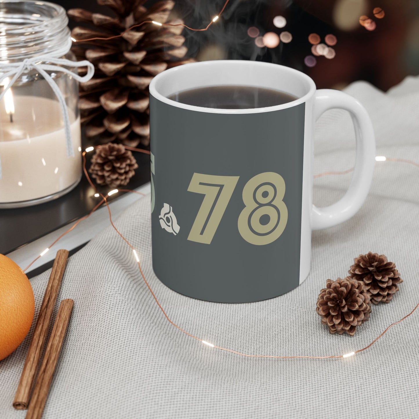 33 - 45 - 78 Ceramic Mug - Unique Coffee Cup for Music Fans