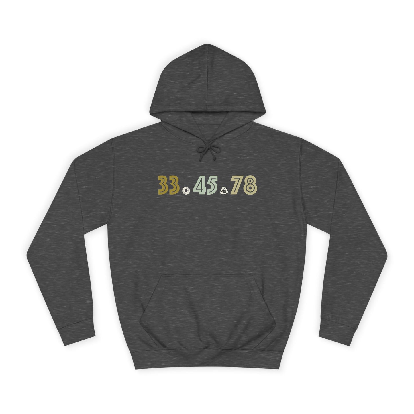 33.45.78 - Unisex College Hoodie (Vinyl Record Speeds)