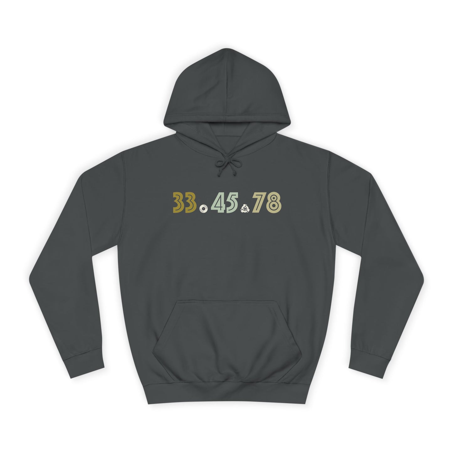 33.45.78 - Unisex College Hoodie (Vinyl Record Speeds)