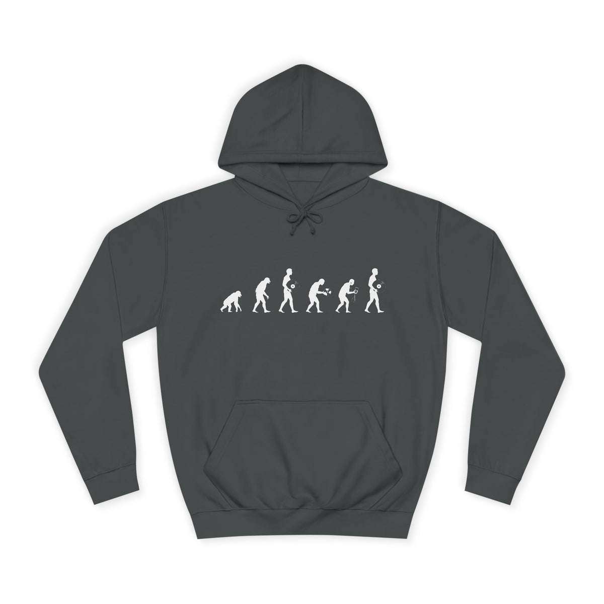 Vinyl Evolution - Unisex College Hoodie (Vinyl Record Speeds)
