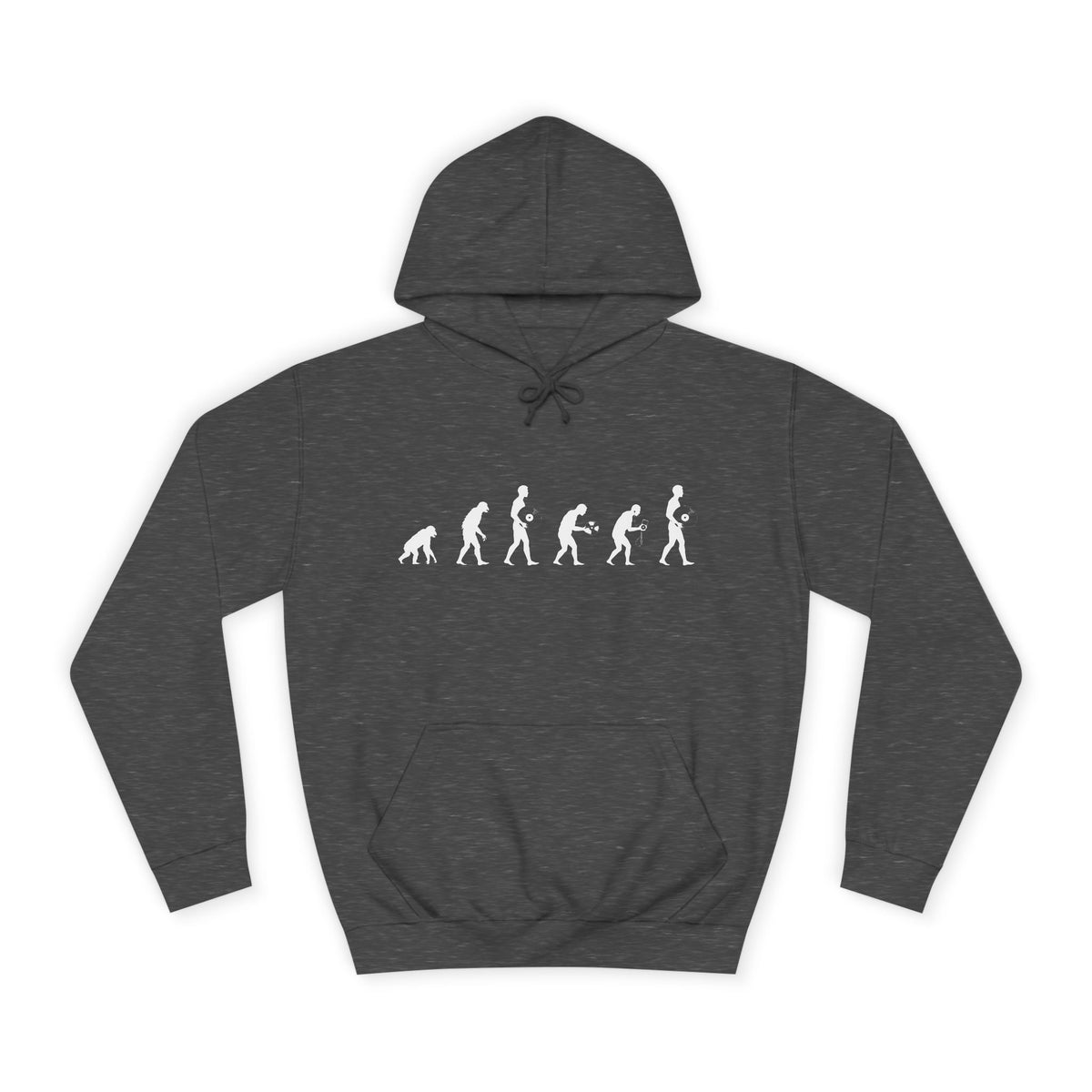 Vinyl Evolution - Unisex College Hoodie (Vinyl Record Speeds)