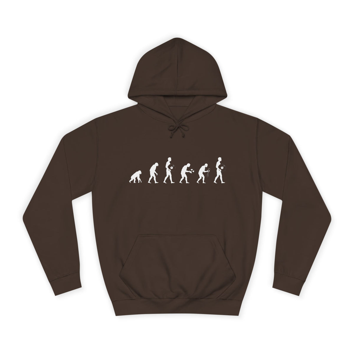 Vinyl Evolution - Unisex College Hoodie (Vinyl Record Speeds)